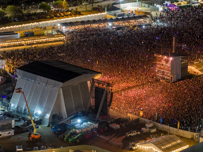 Pictured: A packed crowd watch Kings of Leon performance at 2025 Victorious Festival
Picture:Marcin Jedrysiak