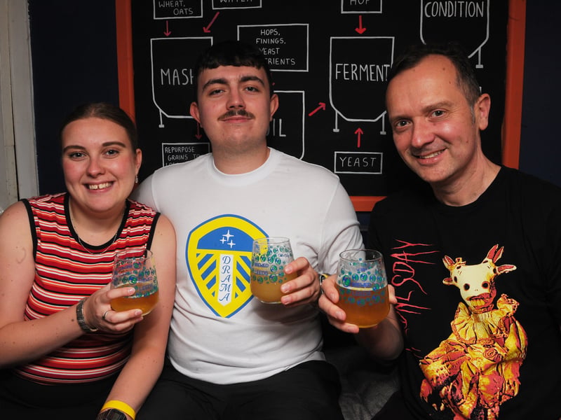 Milly Spackman, Tim Spackman and Tom Boughton.