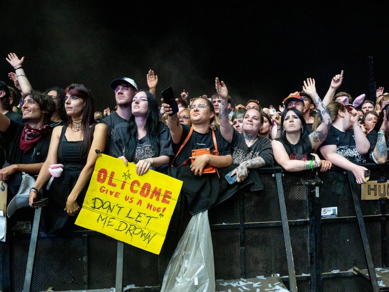There was a huge crowd for Bring Me The Horizon on the Main Stage