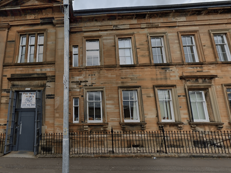 Score: 23. Play Away Nursery, in the east end of Glasgow, provides care to a maximum of 34 children at any one time. It has an open plan area, divided into zones for each age group, and an enclosed outdoor play area and garden. Date graded: February 12, 2019