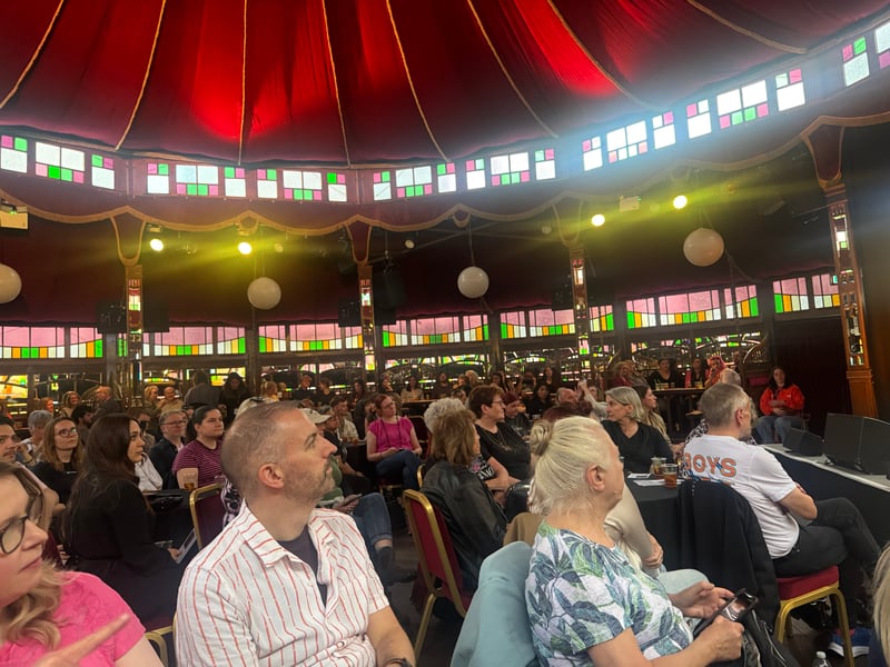 The Outlander star was appearing at the Edinburgh International Book Festival.