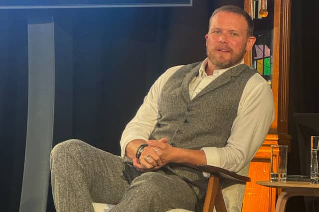Sam Heughan appeared at the Edinburgh International Book Festival at the weekend.