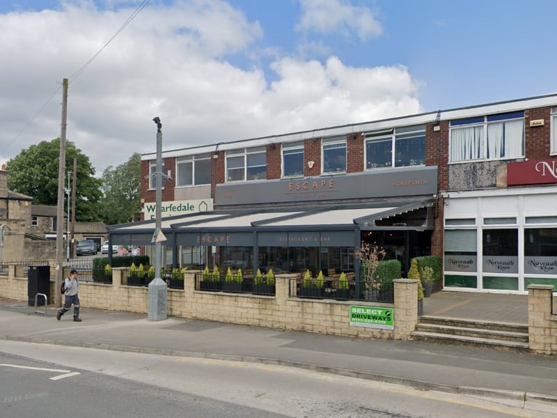 Escape Restaurant and Bar in Horsforth is the third top restaurant for food in Leeds, with diners praising the "excellent food", "attentive staff" and warm atmosphere. The restaurant serves simple British and Mediterranean cuisine using fresh local produce, and has a lovely outdoor dining area for the summer months.