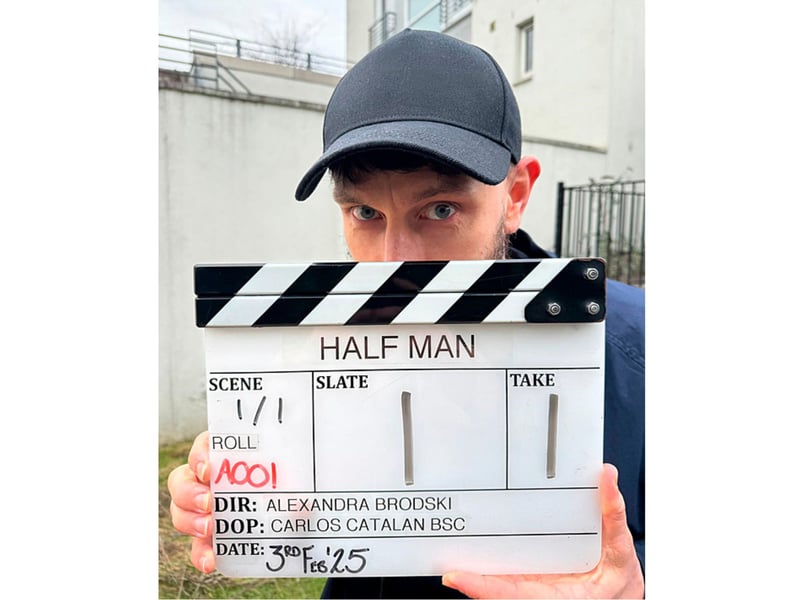 The pictures are the first to be released from filming the six part series.