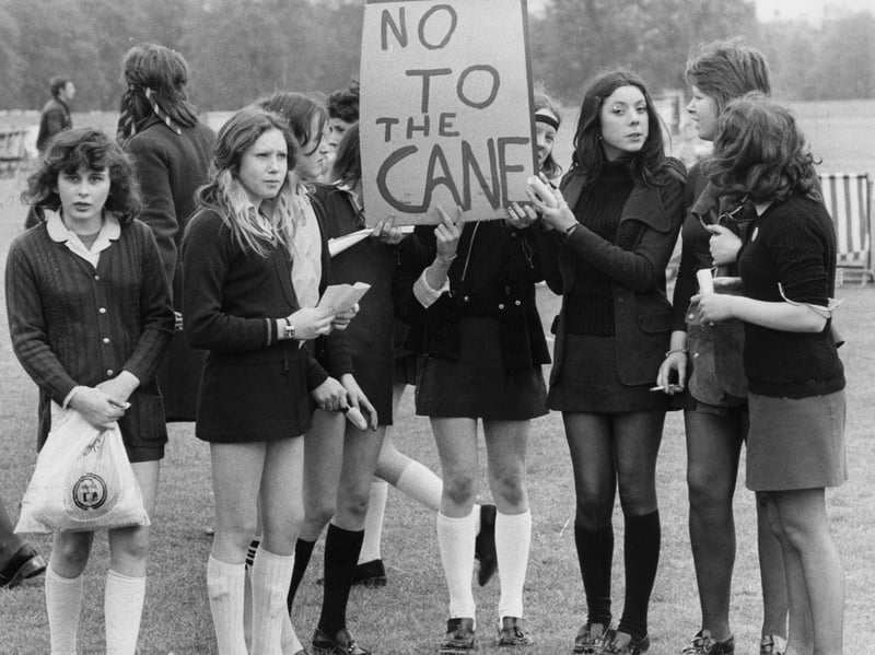 Pupils at many schools in the UK still feared the cane in the 70s, even though beatings were becoming less common. Corporal punishment at state schools was not outlawed until 1986, and it only became illegal at private schools in 1998.