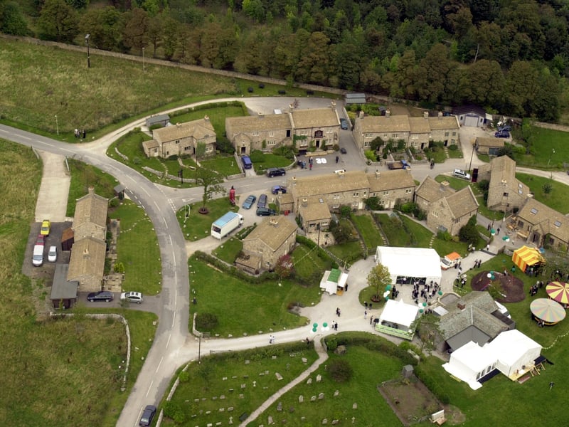 The Emmerdale TV village on the Harewood estate pictured in September 2002..