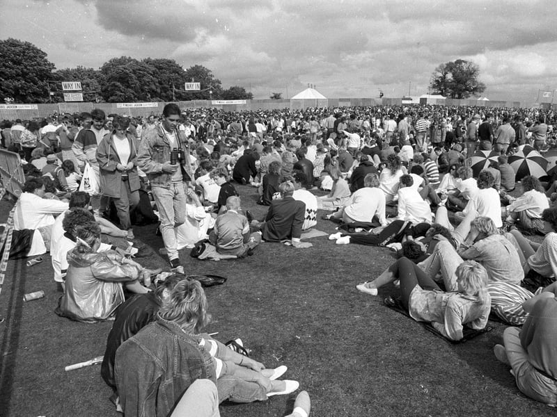 Fans at Leeds' Roundhay Park on August 29, 1988 to see Michael Jackson perform