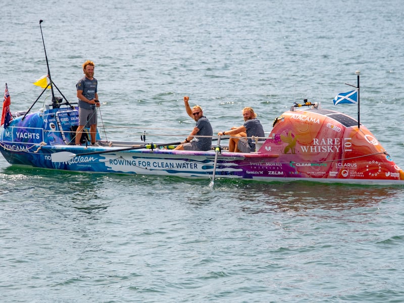 The brothers spoke of the gruelling last stretch of the Pacific crossing given dwindling food supplies and fears they would run out of provisions given delays caused by bad weather.