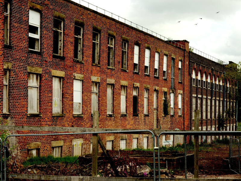Vernon Carus Mill in Factory Lane, Penwortham being prepared for demolition