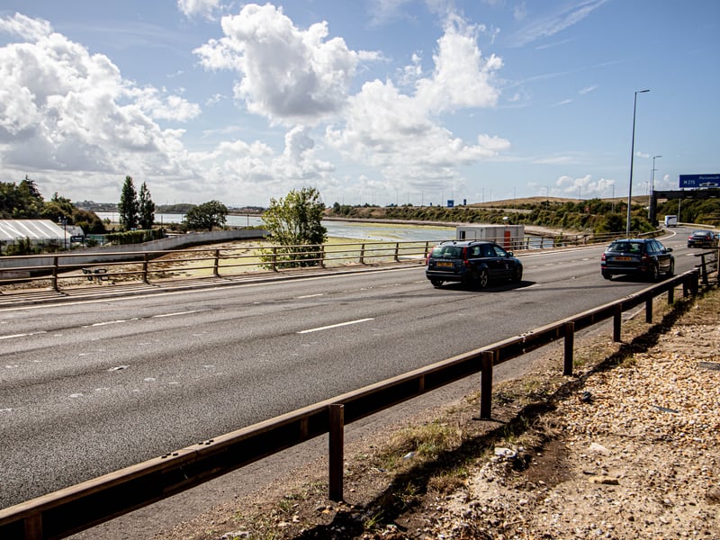 The M27 westbound will be closed all weekend (September 5-7) as bridge repair work continues.