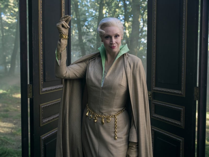 When has death ever stopped a fantasy show from bringing back old faces? Despite dying in series one, Larissa Weems is set to return in s2 part 2 as Wednesday's new spirit guide. She is played again by Gwendoline Christie