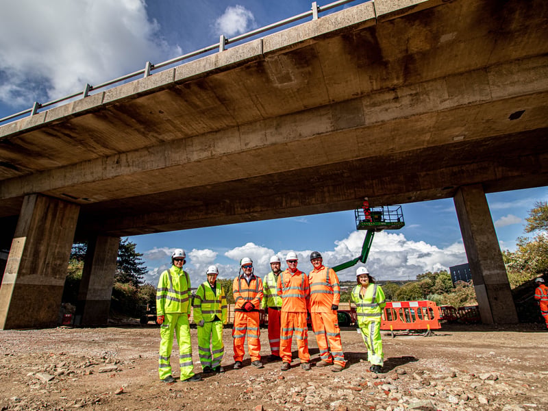 Behind the scenes of the works to repair the bridges at junction 12 of the M27 in Portsmouth.