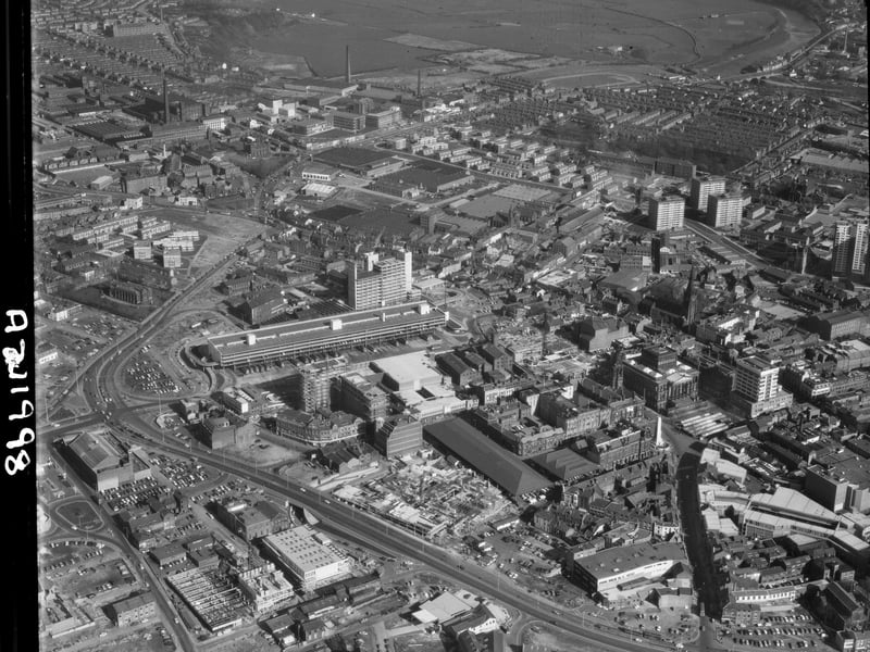 Preston bus station and its environs, pictured in 1971