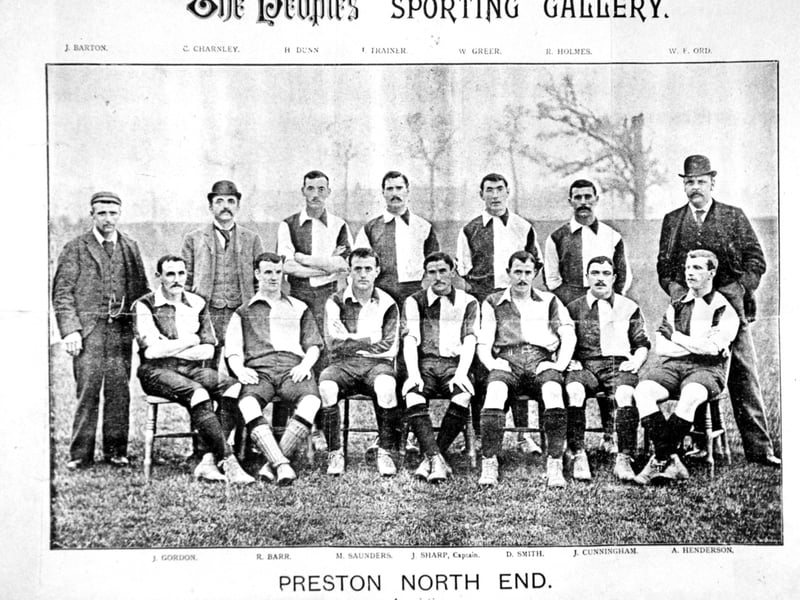 Preston North End in 1888. The Invincibles were the first football league winners and alongside Lancashire clubs Blackburn Rovers and Bolton Wanderers, they were among first members