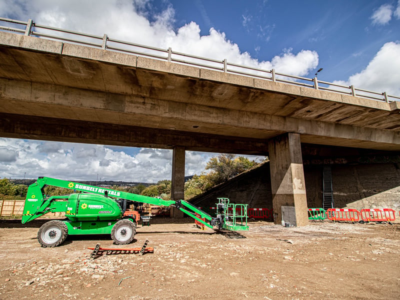 Work has been ongoing since June to repair the two M27 bridges in Portsmouth.