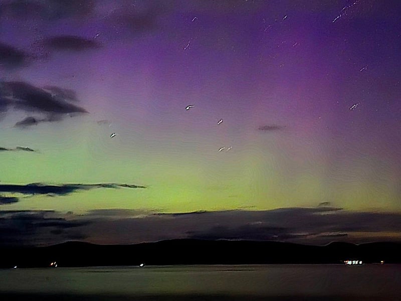 Shirley Furie caught the gorgeous colours from Duck Bay at Loch Lomond at 10pm 