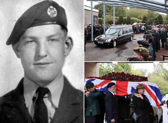 Hundreds of mourners gathered at South Shields Crematorium on Wednesday, August 3, for the funeral of RAF veteran, John Thomas Gray.