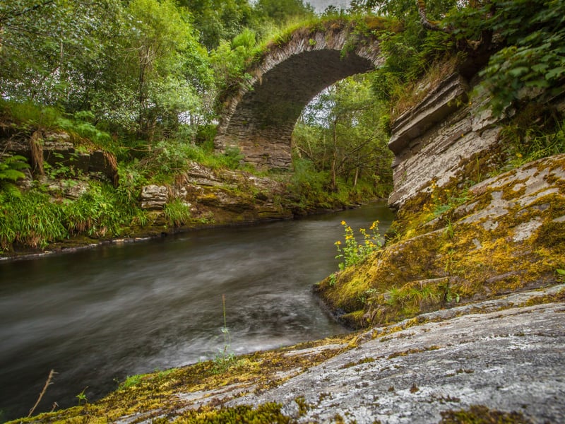 The area around Ballindalloch Castle and Bridge of Avon, in Moray, is rich in pretty woodland that's best seen in autumn. While you're there take a visit to the atmospheric Ballindalloch stone circle. 