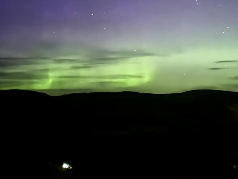 Mark Torrens, 36, from Crieff, took this picture from The Knock carpark in Crieff looking towards Glen Turret at 10.55pm