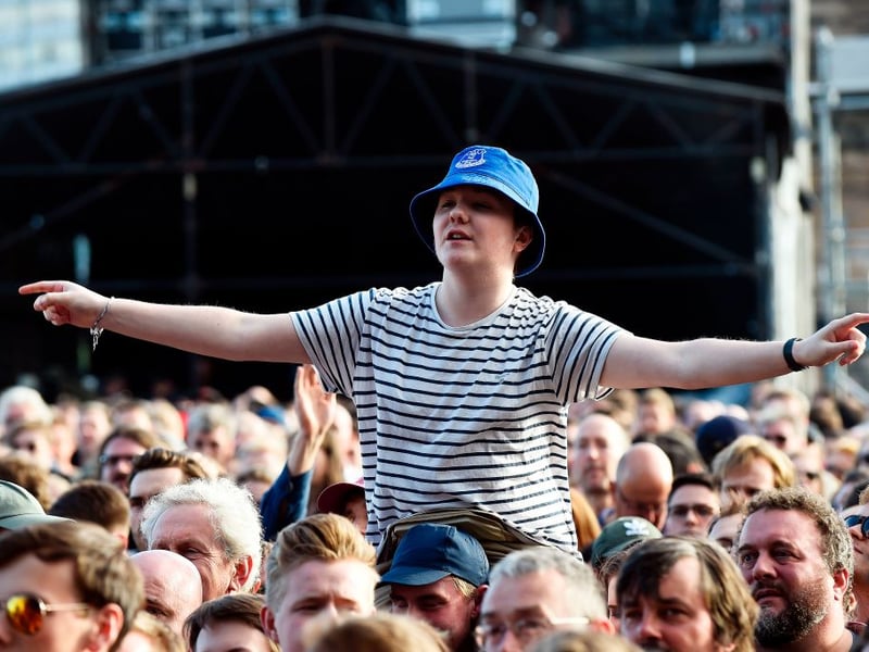 The Scottish weather behaved, with it staying dry for the concert.