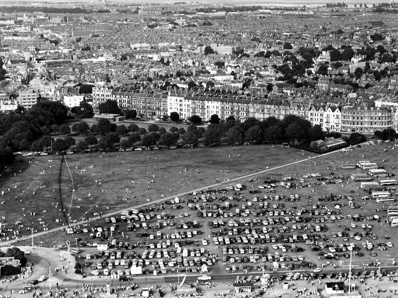 A bird's eye view of Southsea Common in May 1978