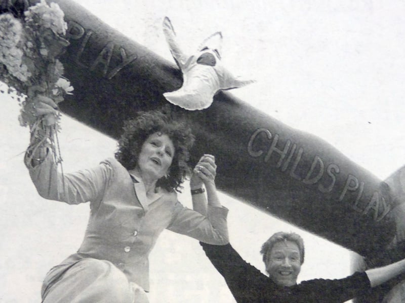 When Paul Feasey asked Anne Mills, of Southsea, if she would like to get married in a castle, she was thrilled. But her dreams were deflated when she found out Paul's plan was to hold the ceremony in a large bouncy castle at Portsmouth Guildhall. However, fun-loving Anne bounced back and said she couldn't wait for the big day. 