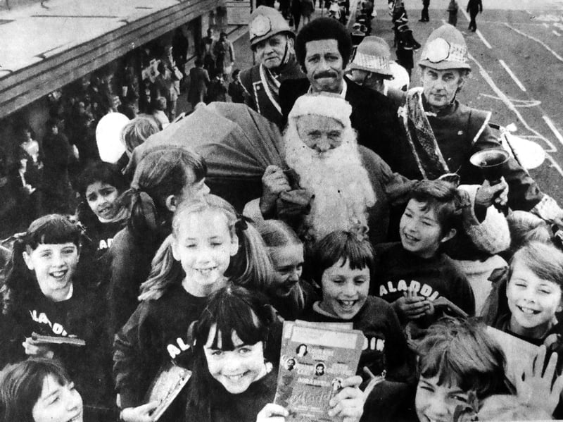 Although it was only the beginning of November, Father Christmas was suited and booted to meet dozens of children outside the Debenhams store in Southsea