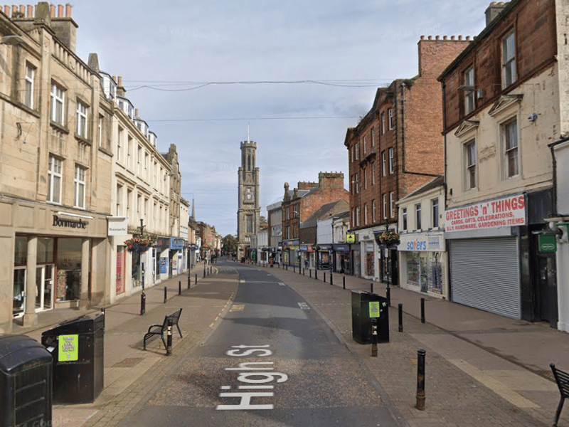 South Ayrshire's five year business survival rate was given a 30%. Ayr High Street is pictured.