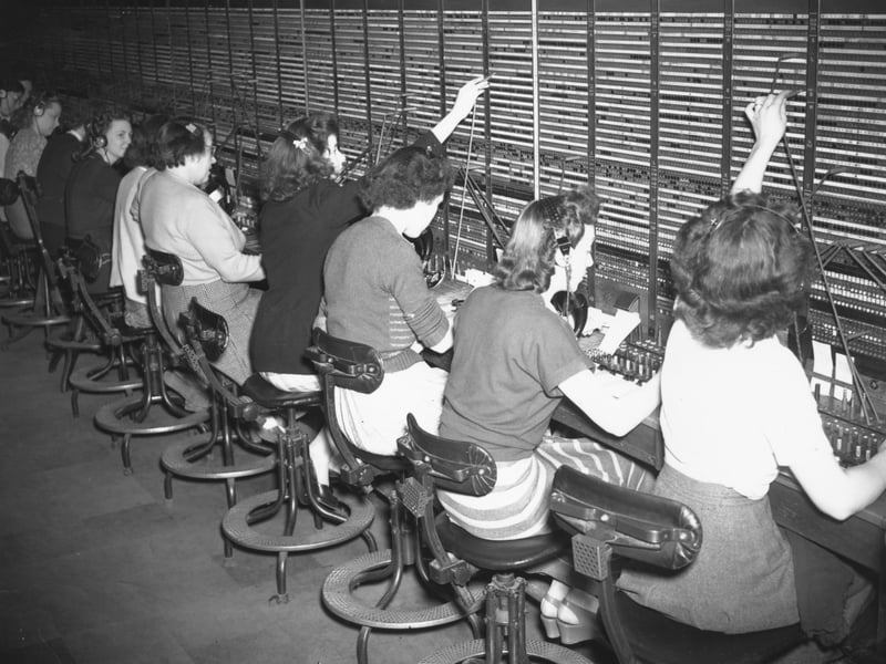 In the early days of telephones, switchboard operators were required in large numbers to connect calls. Women were often employed, partly because they were cheaper, before the days of equal pay legislation. As the service became more automated, the role was no longer required, with most of the old manual exchanges having closed by the mid-70s.