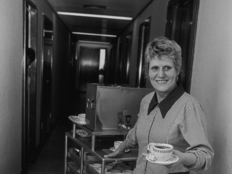 Tea ladies were a common sight in offices around the UK for many years, but have largely been replaced by coffee machines.
