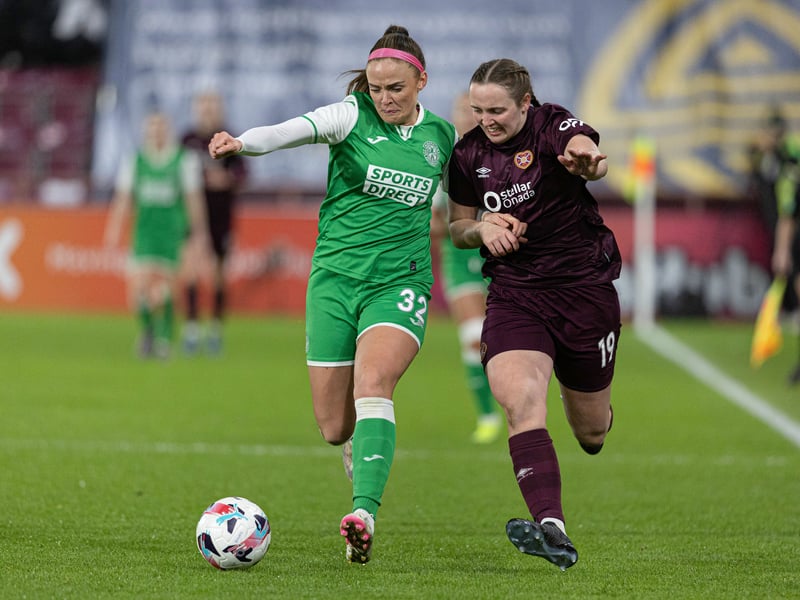 A lethal goal-scorer with Aberdeen in her teens, Hutchison has continued to find the net with Hearts, where she has bagged 24 league goals since moving to the capital 18 months ago.