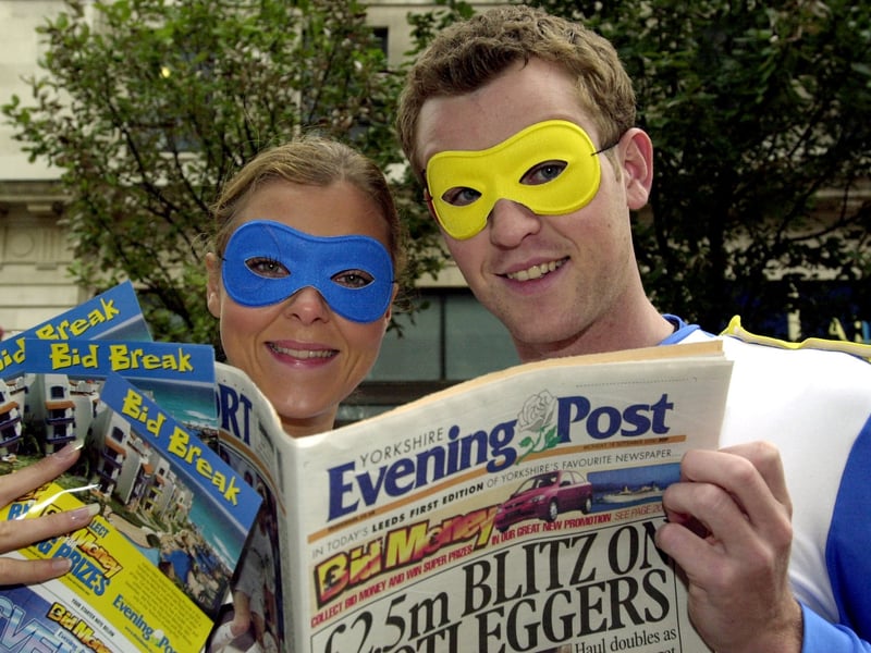 Shoppers were urged to look out for the Bid Money Super heroes racing around for a chance to win big prizes.