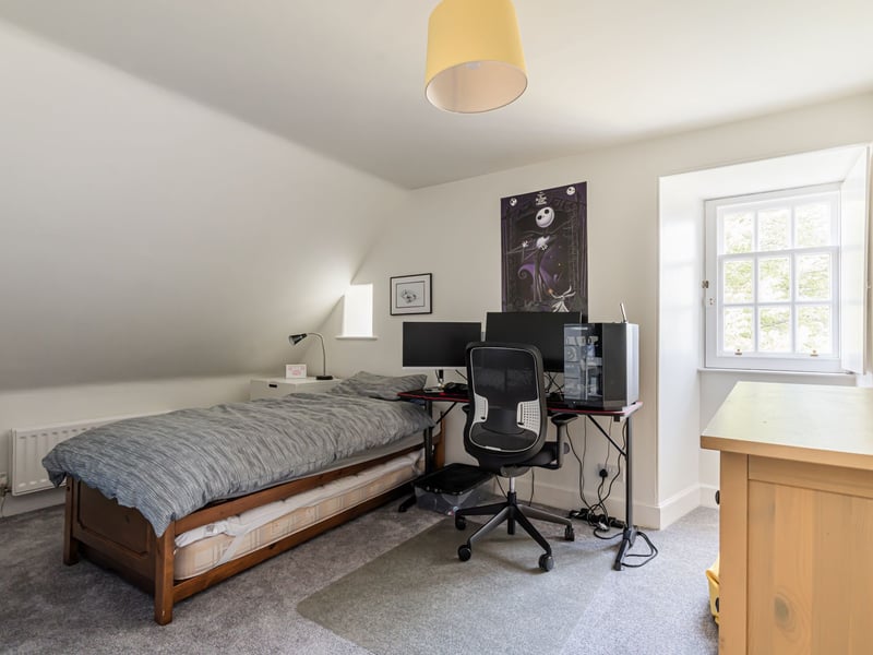 There is a further good sized double bedroom on the second floor of this four-floor East Lothian property.