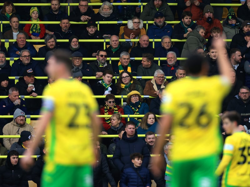 Average attendance at Carrow Road: 25,992