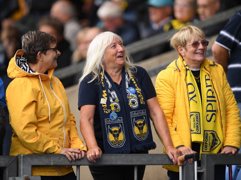 Average attendance at Kassam Stadium: 11,145