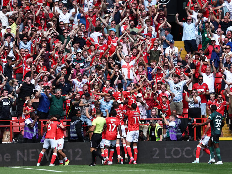 Average attendance at The Valley: 20,974