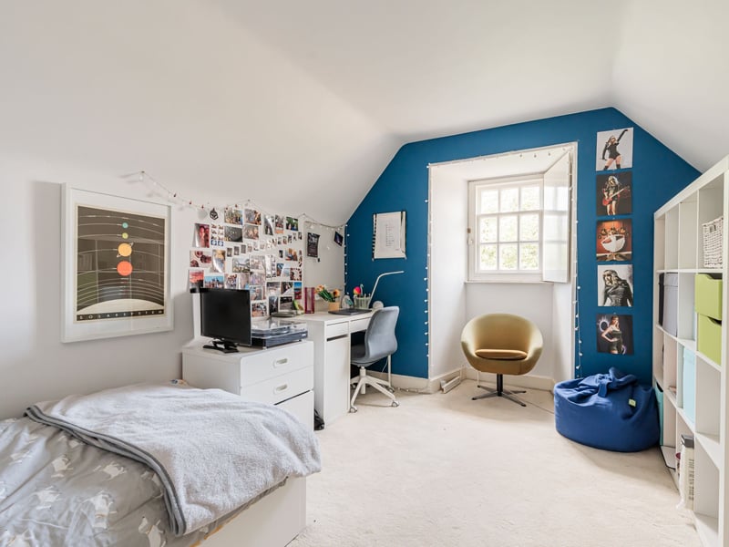 The top floor really does offer the most superb views from the third double bedroom.