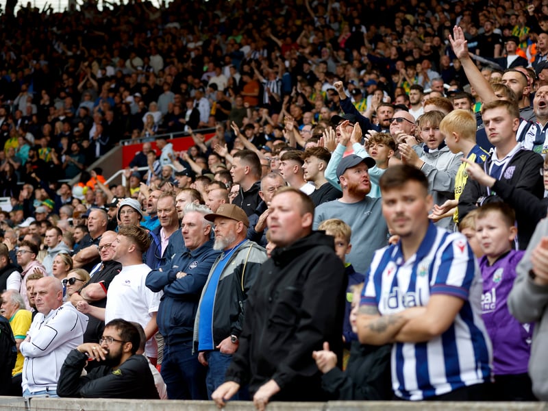 Average attendance at The Hawthorns: 24,270