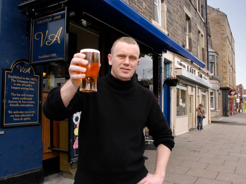 Calvin Laidlaw, landlord of the Volunteer Arms, on Leith Walk, in 2007