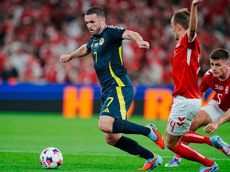 Could play just behind the striker, in a slight tweak to the formation against Denmark. The midfielder will hope to win cap number 79 against Belarus, putting him one behind fifth-placed Darren Fletcher in the all-time appearance list. He might want to get himself among the goals as well – he is two away from Lawrie Reilly’s total of 22 – and who knows, goal difference could become a factor.