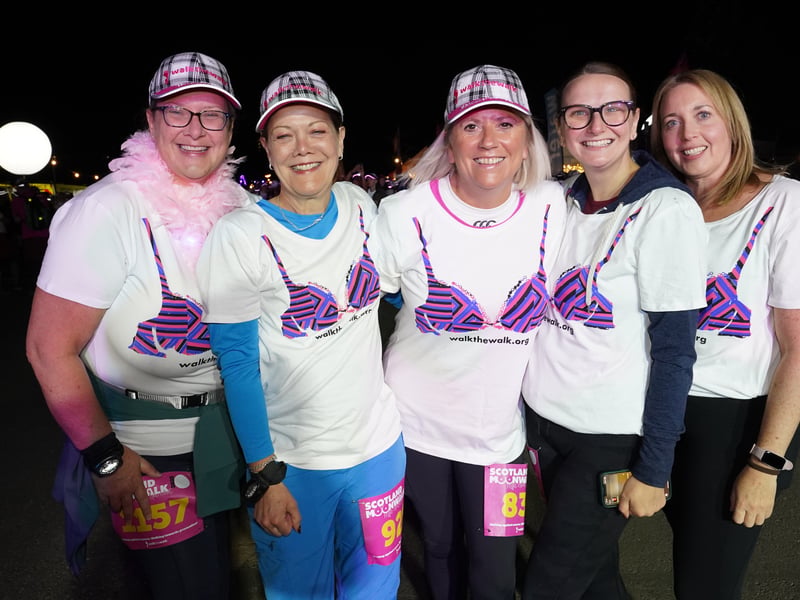 MSP for the Lothian Region, Sue Webber (centre), with her EH Moonbabes team, who took on the full 26.2 miles