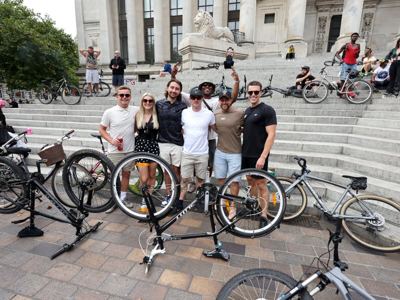 Drum and Bass on the Bike around Portsmouth, starting in Guildhall Square.

Pictured:  Action from the event

Picture: Sam Stephenson.