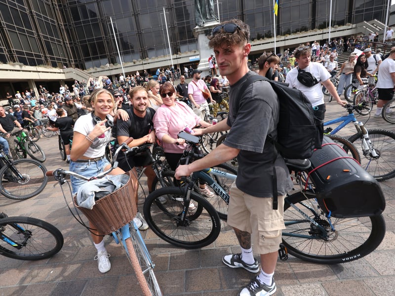 Drum and Bass on the Bike around Portsmouth, starting in Guildhall Square.

Pictured: Action from the event.

Picture: Sam Stephenson.
