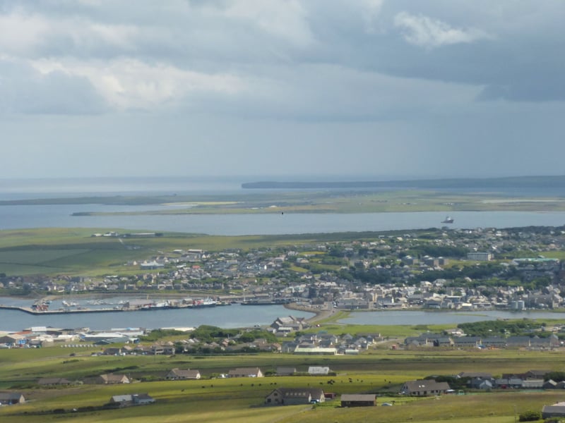 Kirkwall is the largest town on Orkney. It's name comes from the Norse Kirkjuvágr meaning 'church bay'.