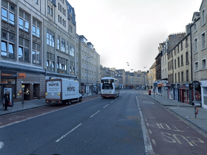 The next stop on the journey south down the North Bridge corridor would be Nicolson Street. The tram stop platforms would be staggered on either side of the junction with West Nicolson Street / West Richmond Street.