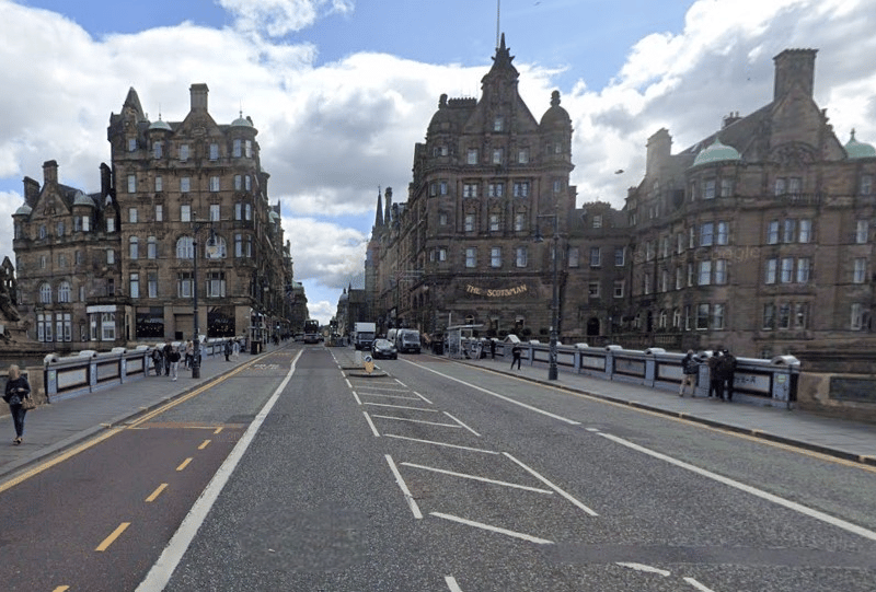 At the east end of Princes Street, trams would turn right onto North Bridge - and there would be a stop part way across, with a lift from the tram stop directly down to Waverley station. It is forecast to be the busy stop on the entire network.