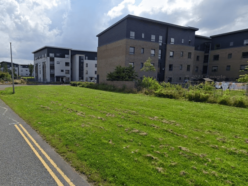 The proposed tram stop for West Pilton is on the off-street line parallel to West Granton Access, on the edge of the West Pilton estate. 