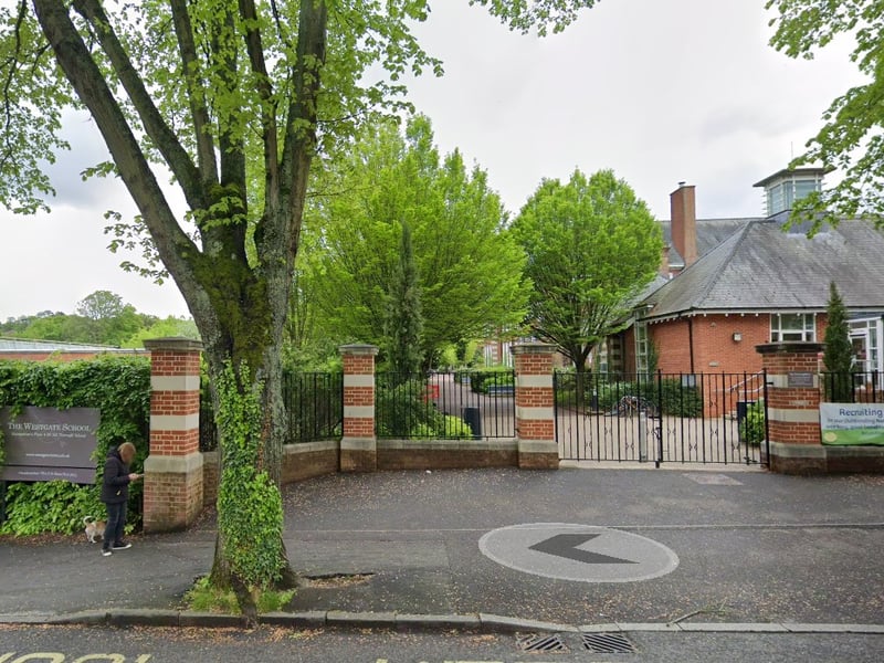 The Westgate School, Winchester, has been awarded a score of 32/40 on The Telegraph's GCSE league table, making it a good school for GCSE results.