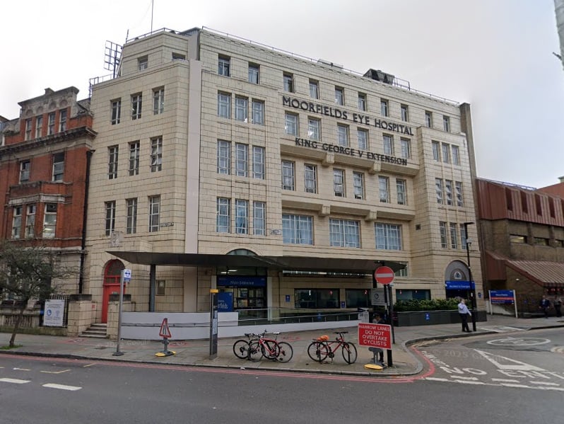 Moorfields Eye Hospital NHS Foundation Trust in London came out on top of the NHS Trust League Table. Ranking in first place, it has a score of 1.39.