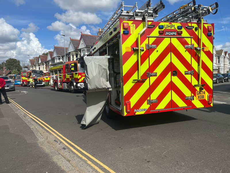 The Hampshire and Isle of Wight Fire and Rescue Service has scrambled to a house fire in Gladys Avenue, North End, this afternoon.